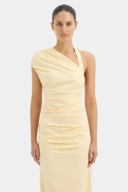 Sir The Label Giacomo Gathered Gown Butter in Size 1 / 8 AU for rent on The Volte - image 2