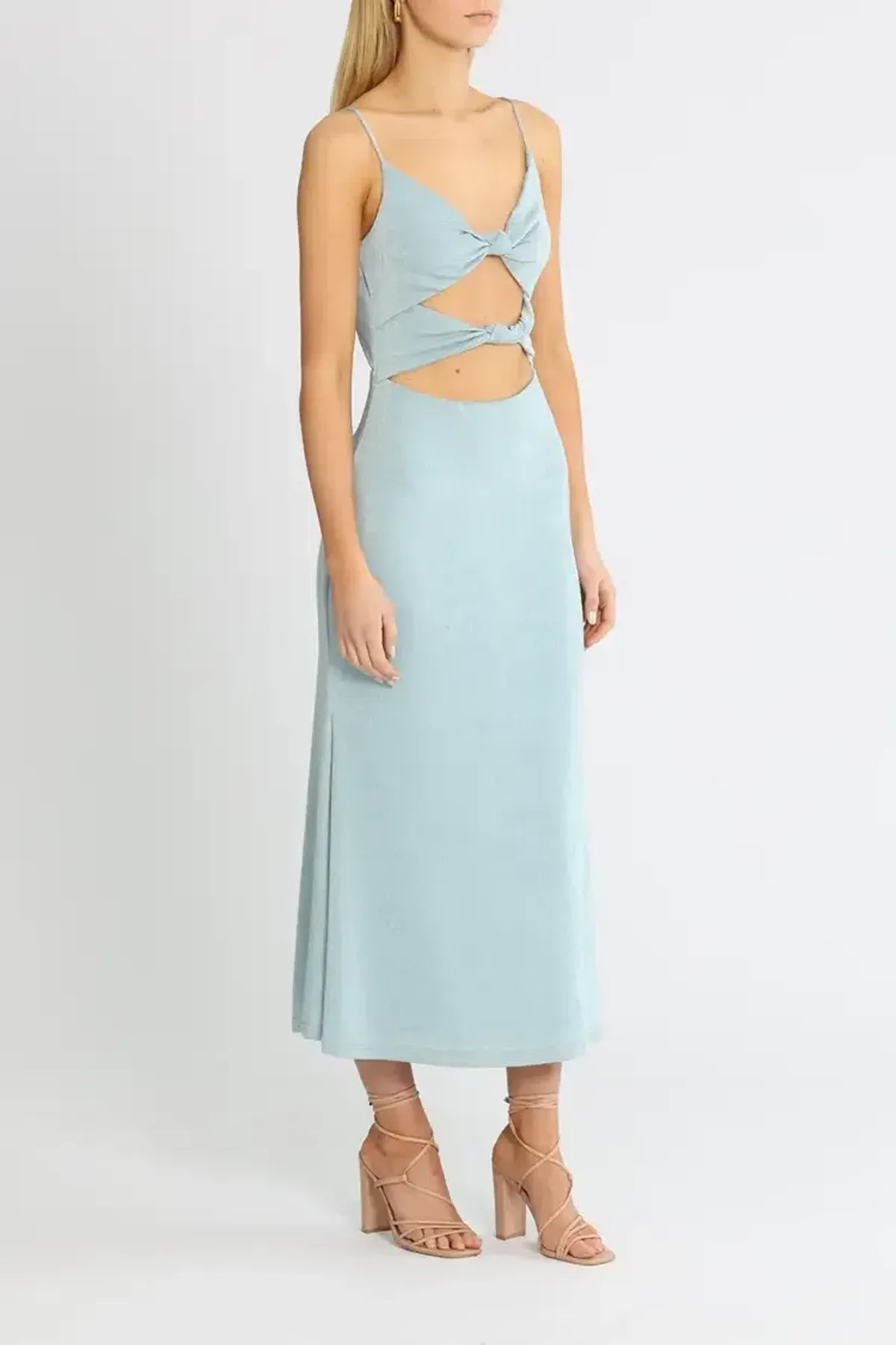 MISHA Oscar Dress Blue Size 10 - Image 2
