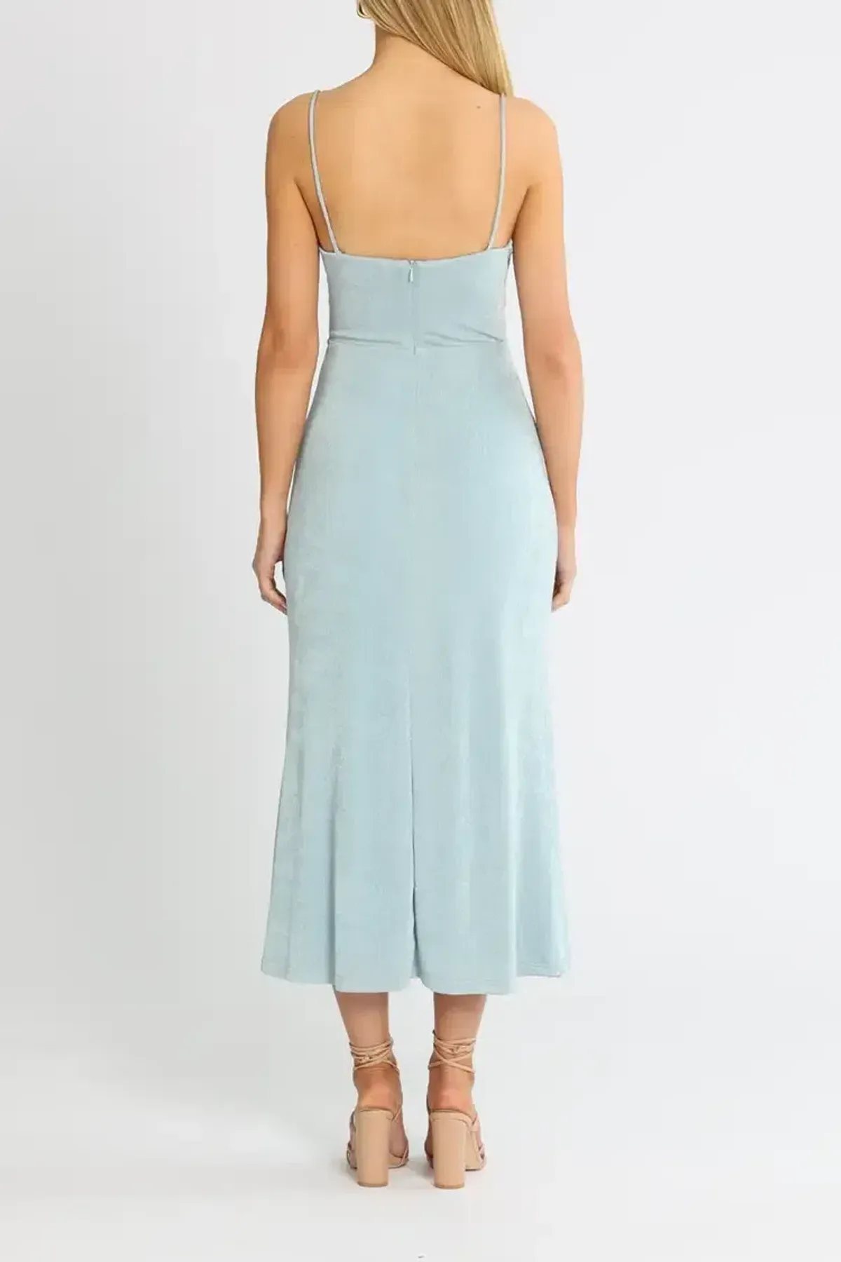 MISHA Oscar Dress Blue Size 10 - Image 3