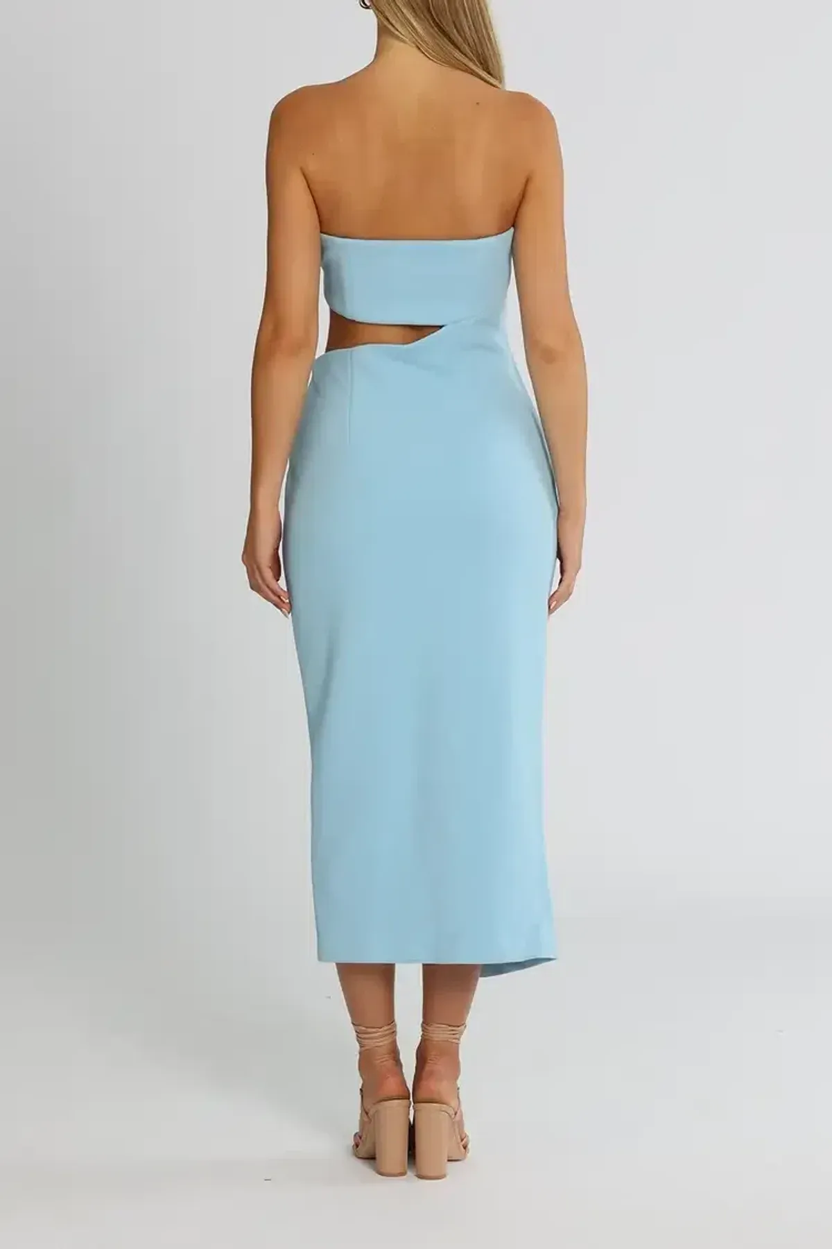 MISHA Medora Dress Blue Size 8 - Image 3