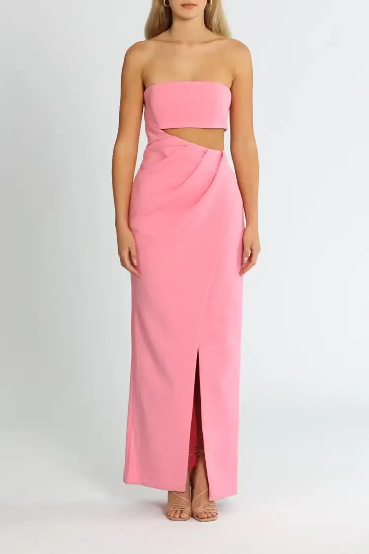 Misha Rowena Gown Blossom Pink Size 12/L - Image 1