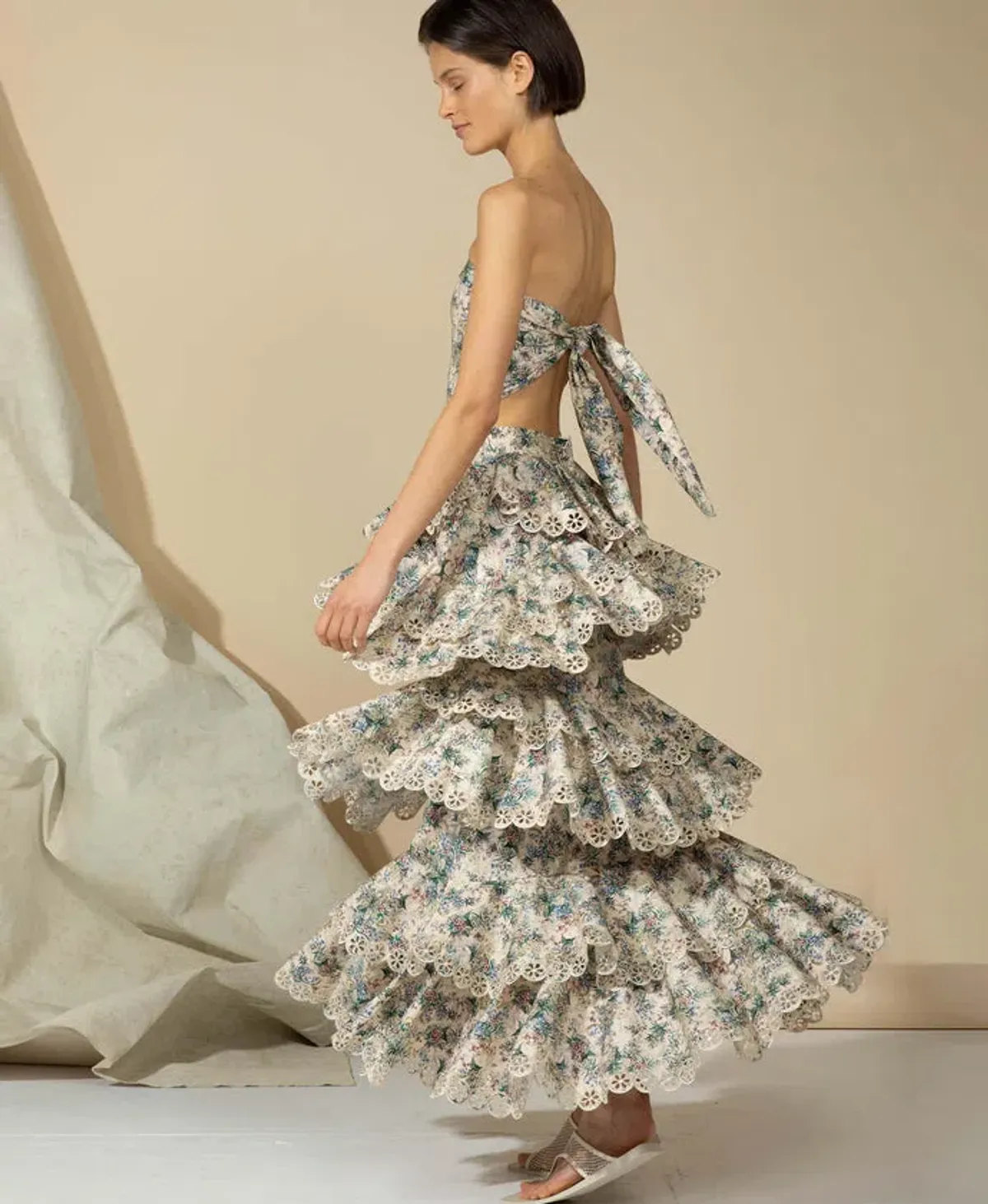 Ixiah Alpine Maxi Set Floral Print Size 10 - Image 2