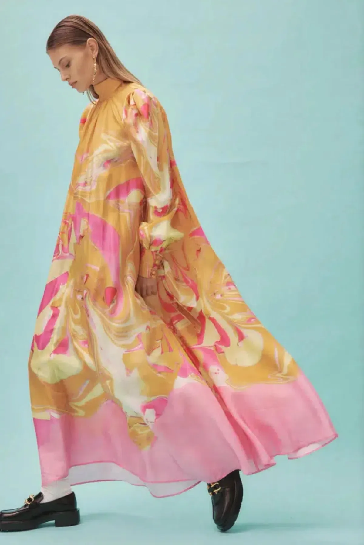 Alemais Luca Long Sleeve Midi Dress Multi Size 8 - Image 2
