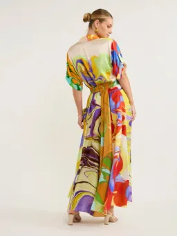Alemais Luca Silk Top Size 8 and Skirt Size 10 Set Multi for rent on The Volte - image 3