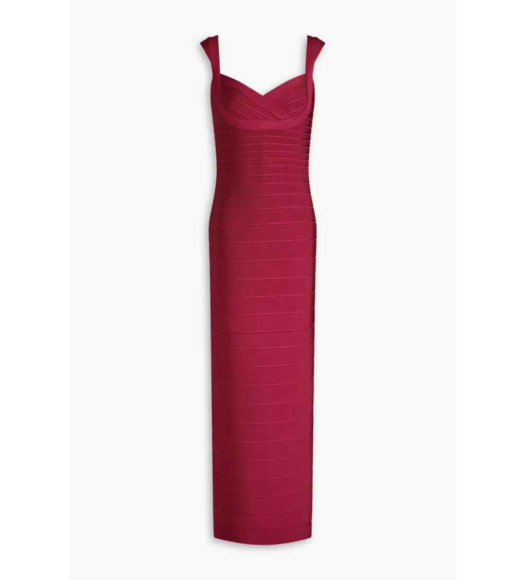 Herve Leger Sweetheart Banded Gown Burgundy Size XS/AU 6 for rent on The Volte - main image