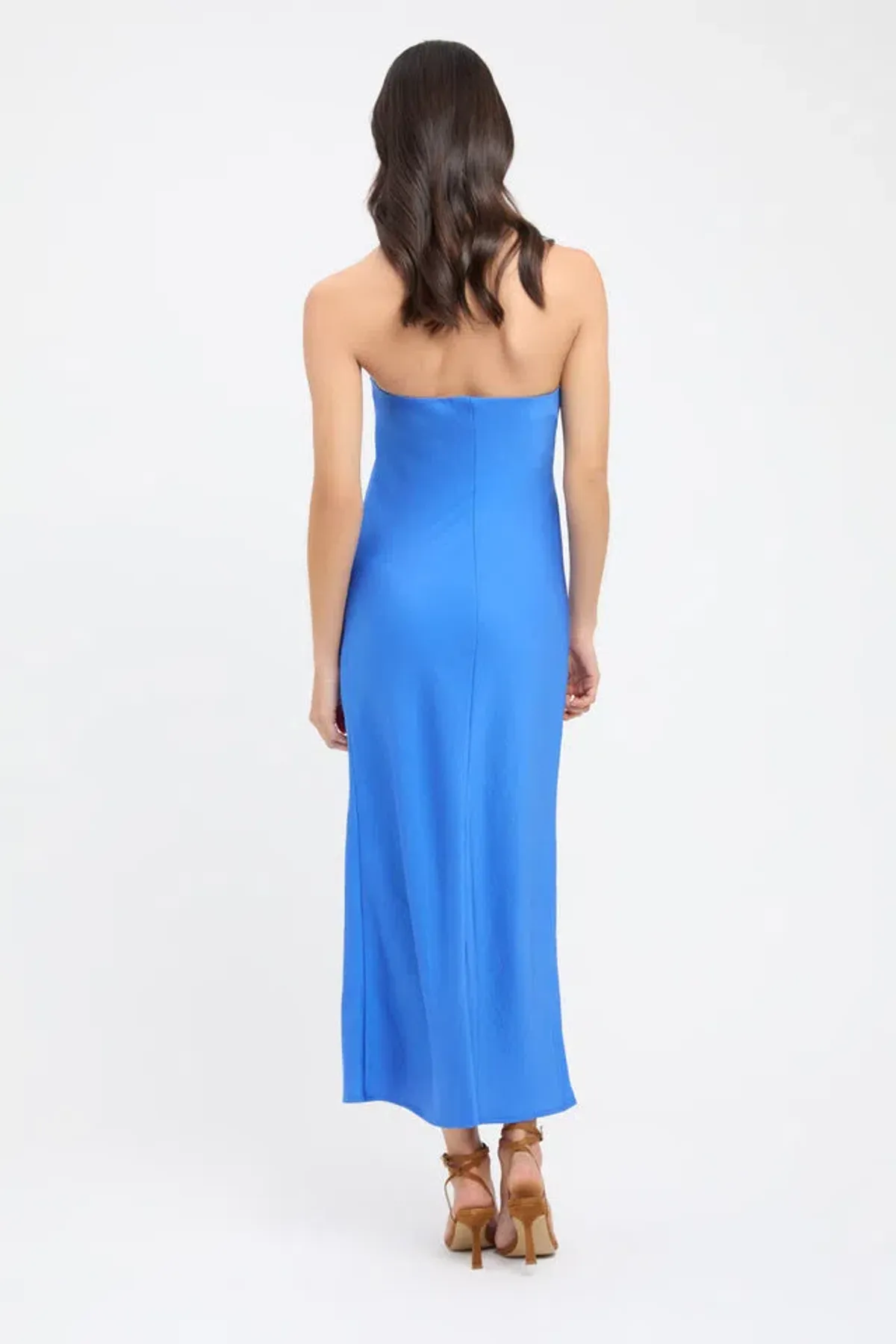 Kookai Milan Ivy Slip Midi Dress Blue Size 10 - Image 3