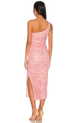 Likely Tash One Shoulder Midi Dress Pink Size 10 for rent on The Volte - image 2