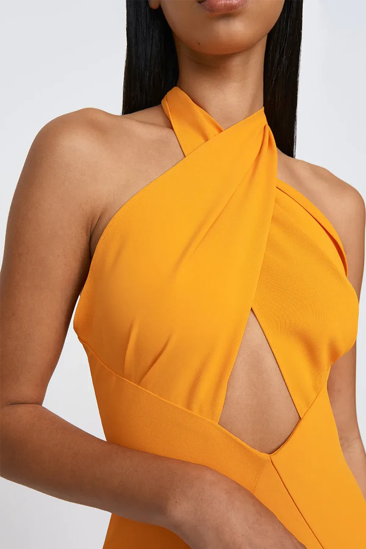 By Johnny Zina Midi Dress Orange Size 6 - Image 6