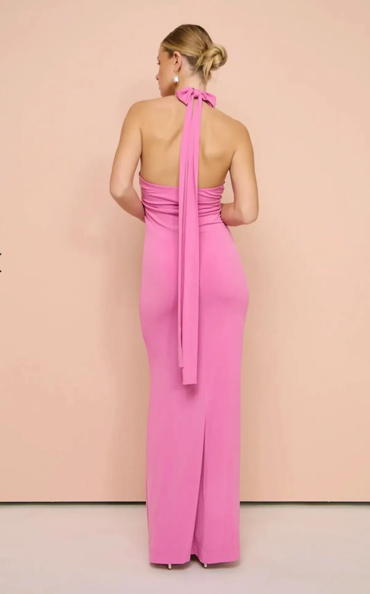 Sofia the Label Wildflower Halter Gown in Pink Size 6 - Image 4