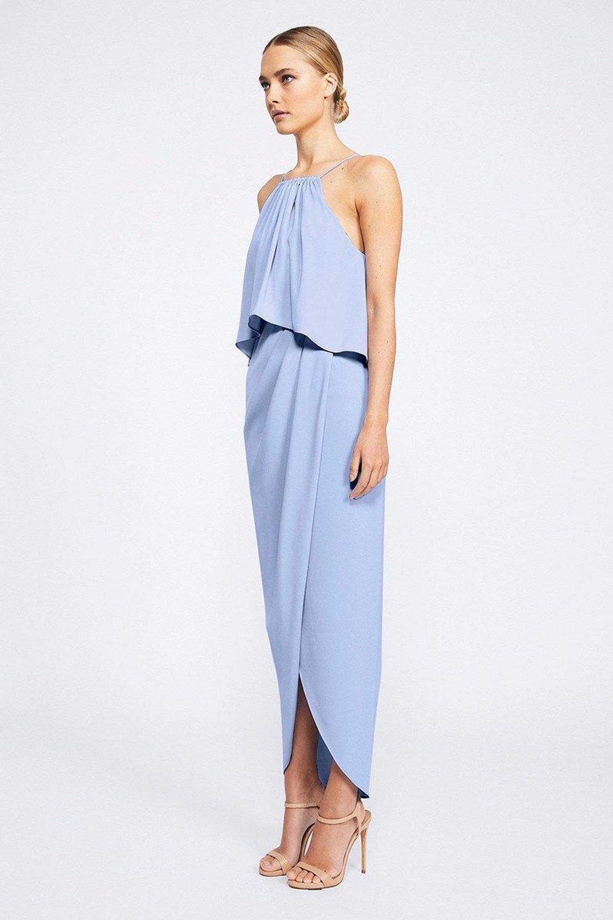 Shona Joy High Neck Frill Dress - Image 2