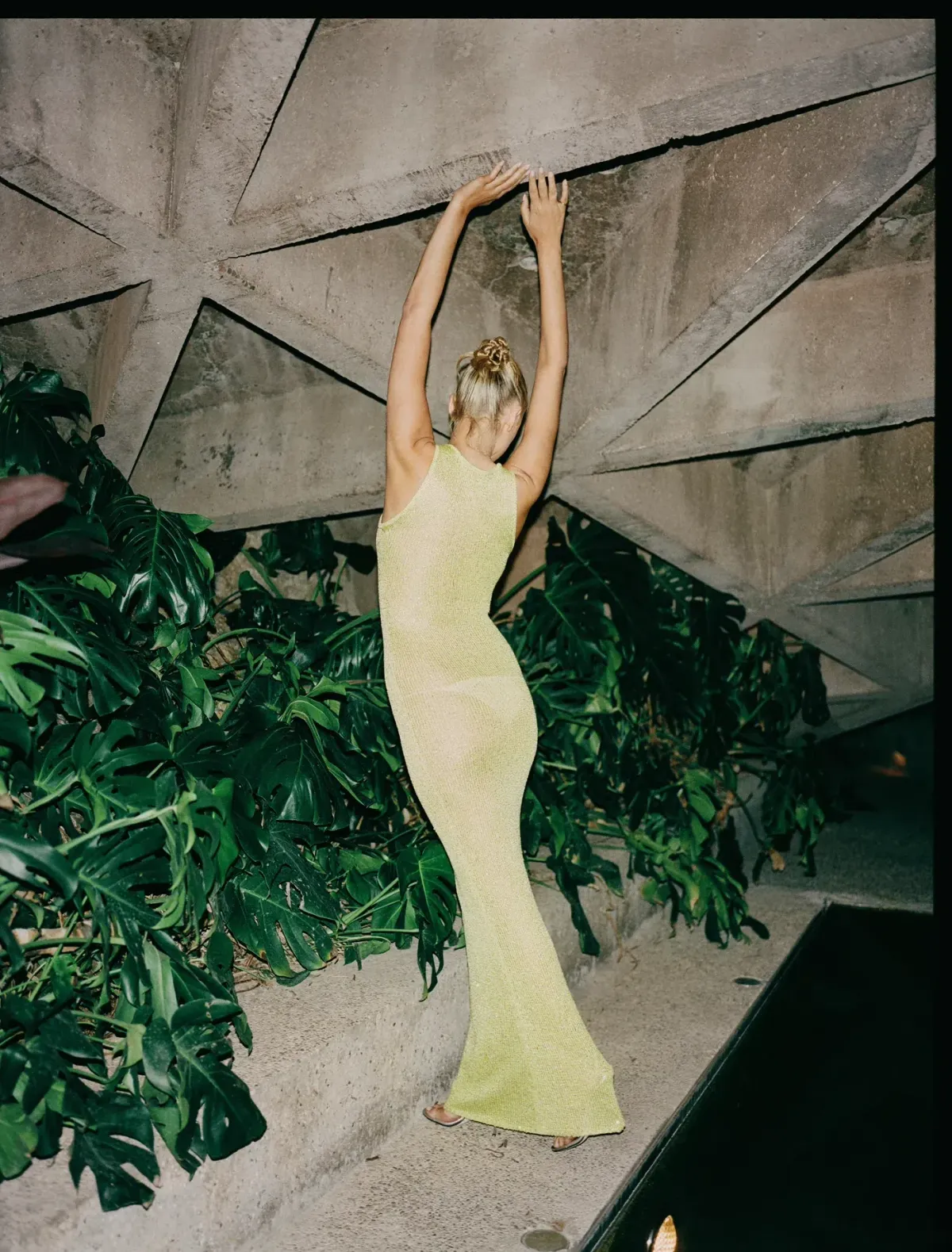 Asta Resort Natalia Dress Chartreuse Sequin Yellow Size M / AU 10 - Image 3