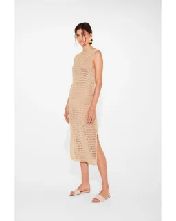 Sir The Label Edie Maxi Dress Nude Size 2 / AU 10 for rent on The Volte - image 1