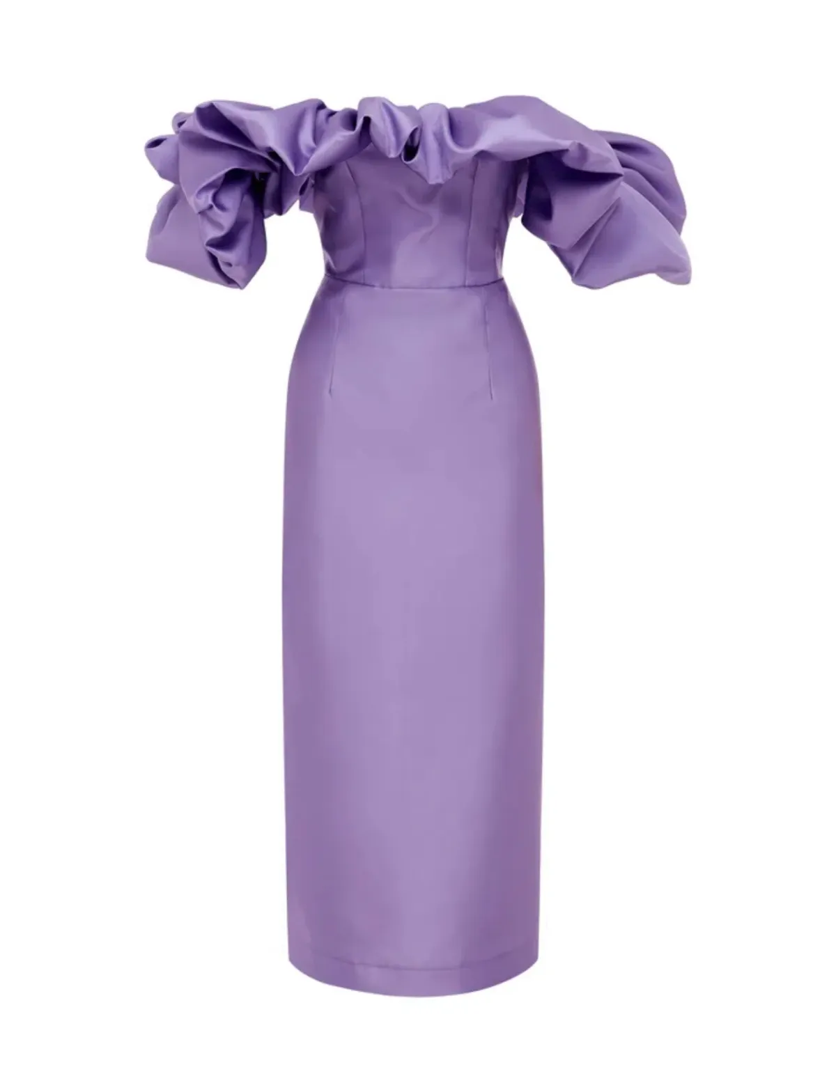 Alemais Suzi Off Shoulder Midi Dress Violet Size 8 - Image 8
