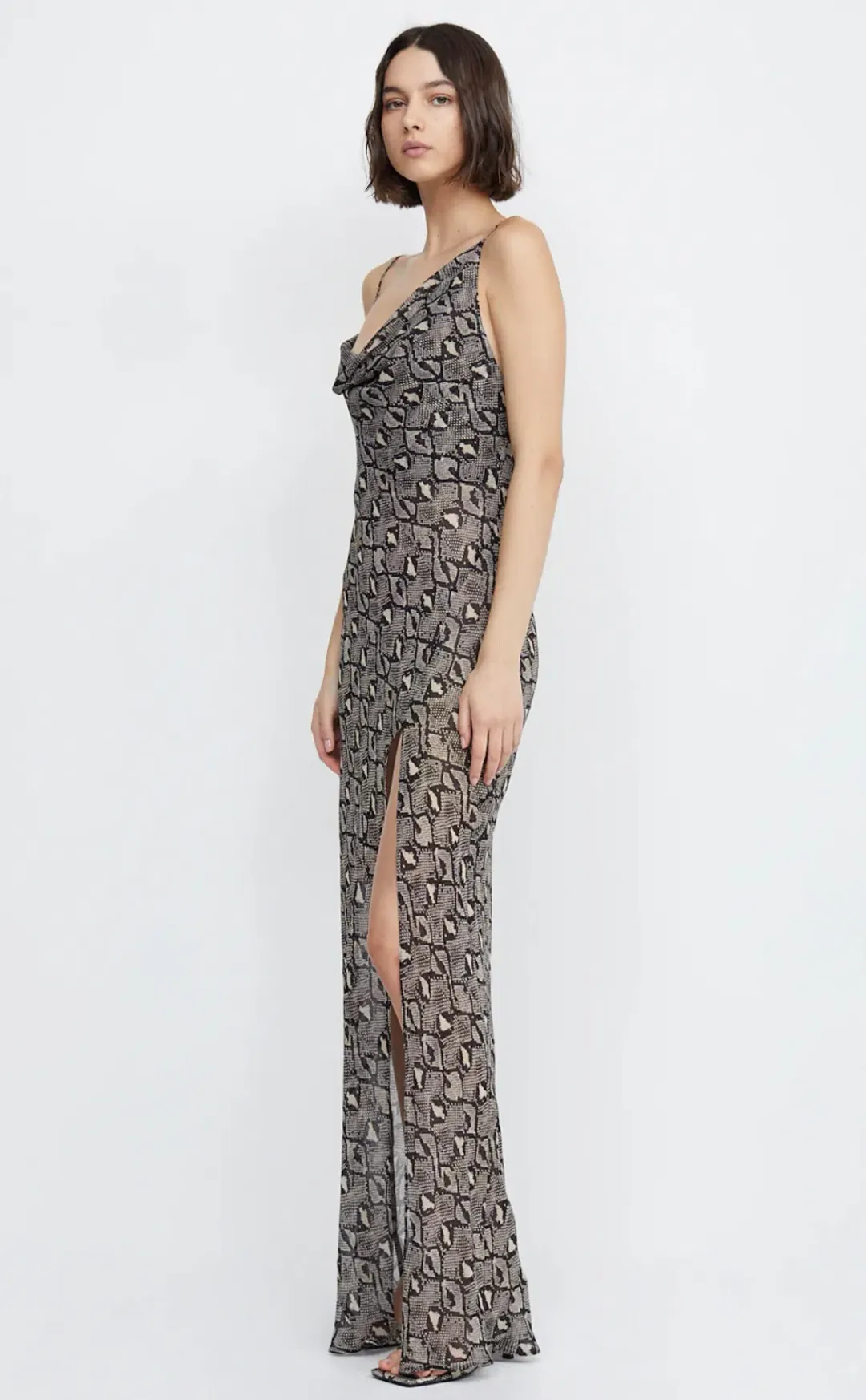 Bec & Bridge Portia Drape Maxi Dress Print Size 6 for rent on The Volte - main image