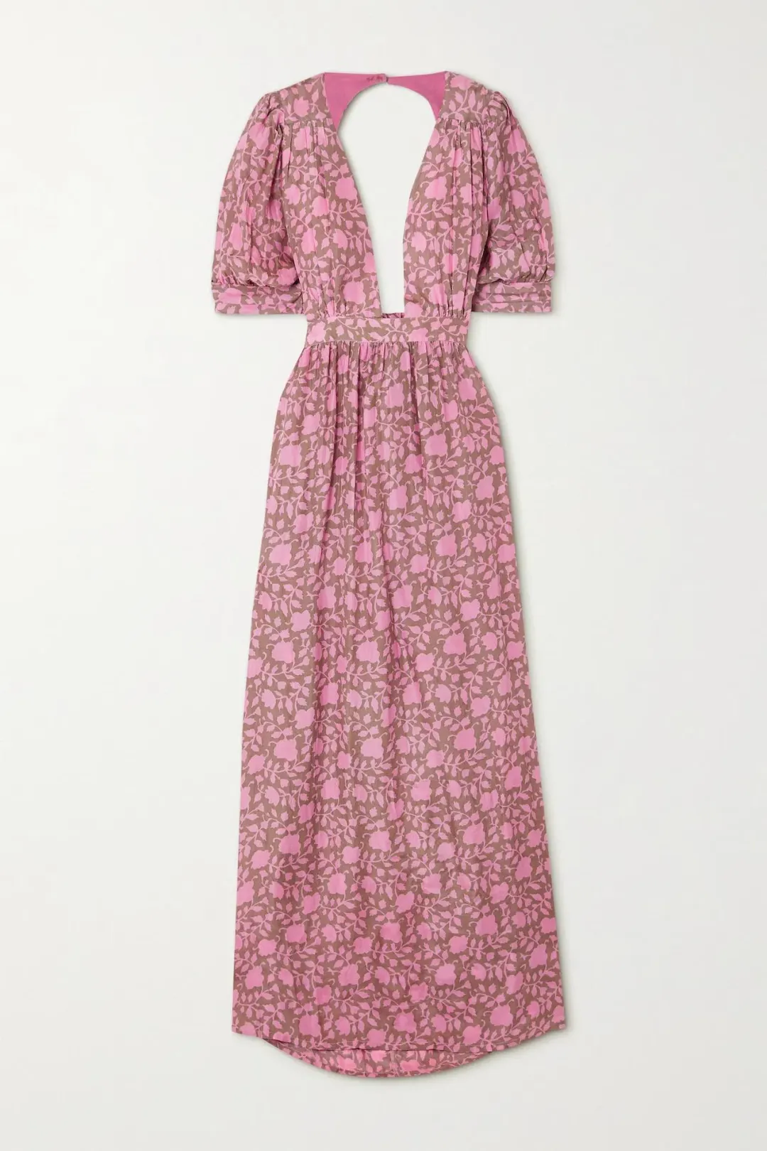 Hannah Artwear Surya Open Back Maxi Dress in Pink One Size for rent on The Volte - main image