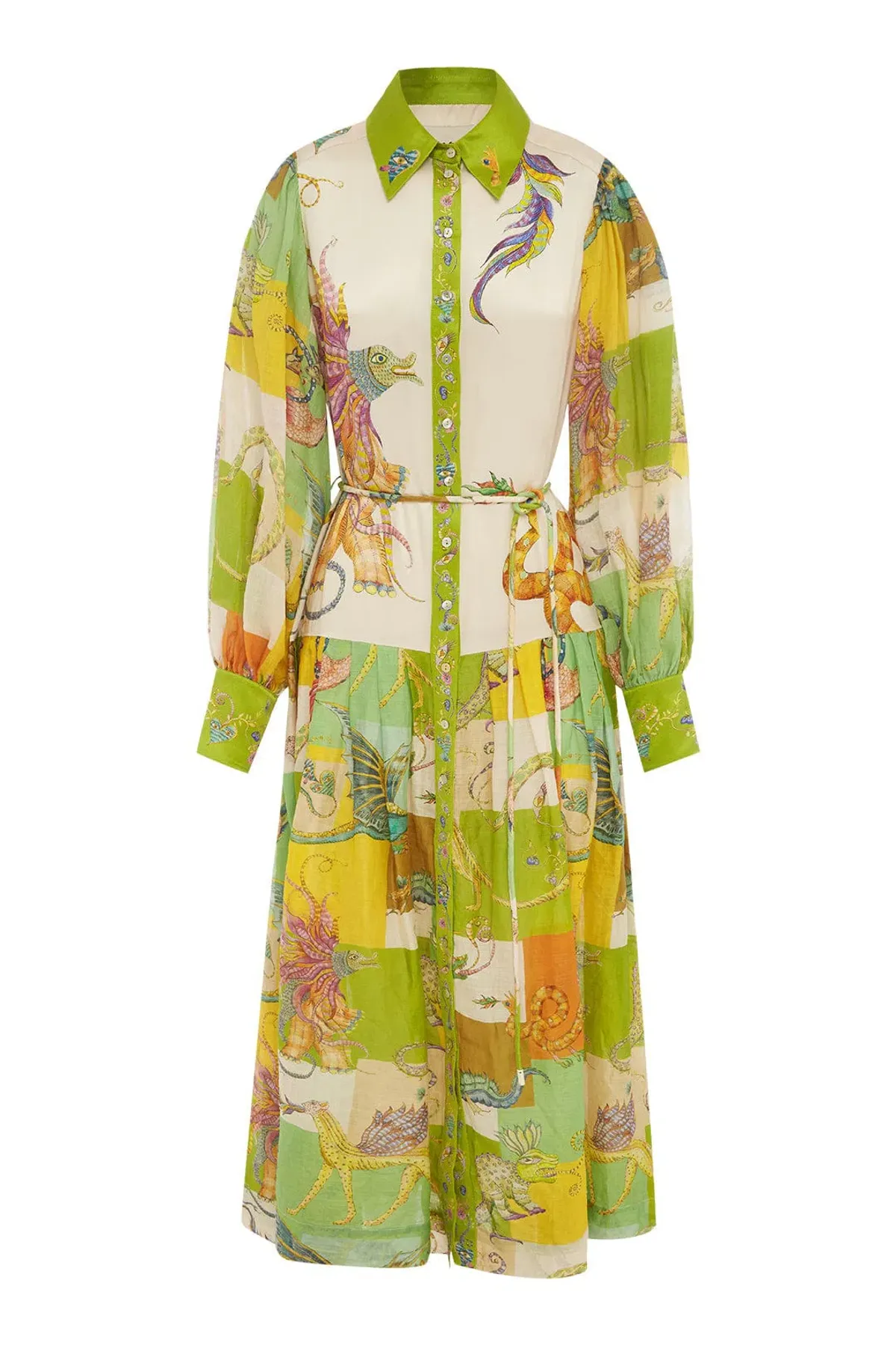 Alemais Jerome Shirtdress Multi Size 12 - Image 4