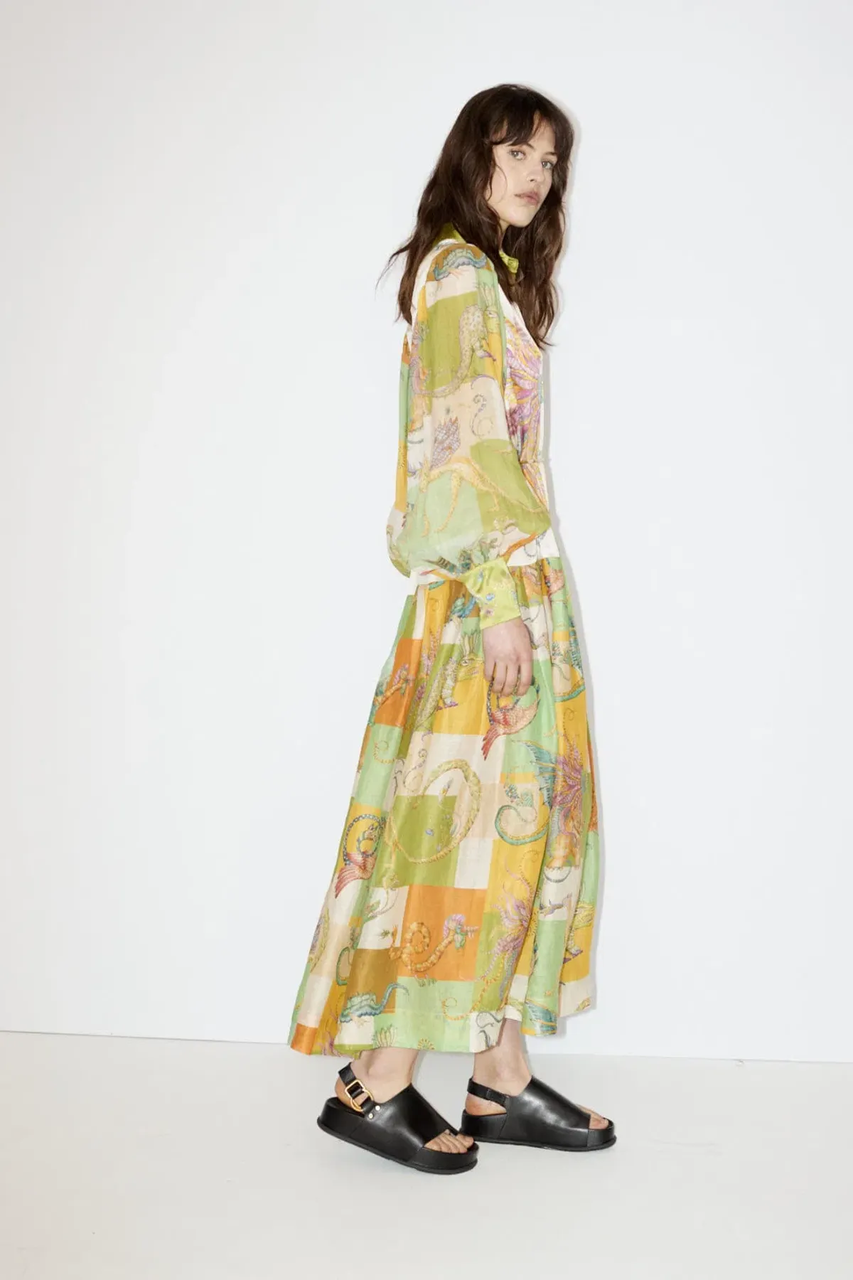 Alemais Jerome Shirtdress Multi Size 12 - Image 2