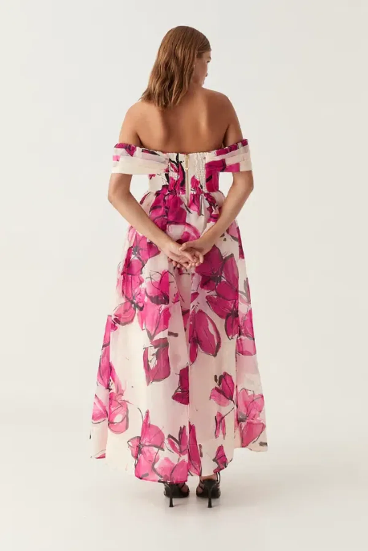 AJE Cordelia Corsetted Maxi Dress Falling Floral Size 10 - Image 2
