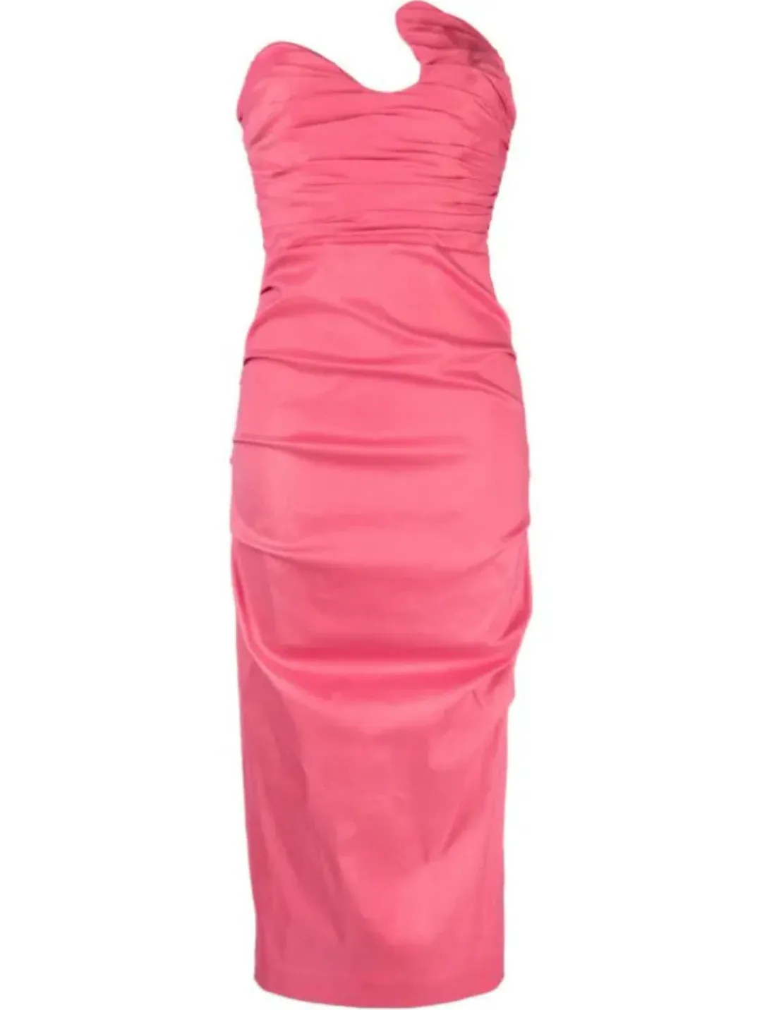Rachel Gilbert Cheri Midi Dress Rose Size 12 for rent on The Volte - main image