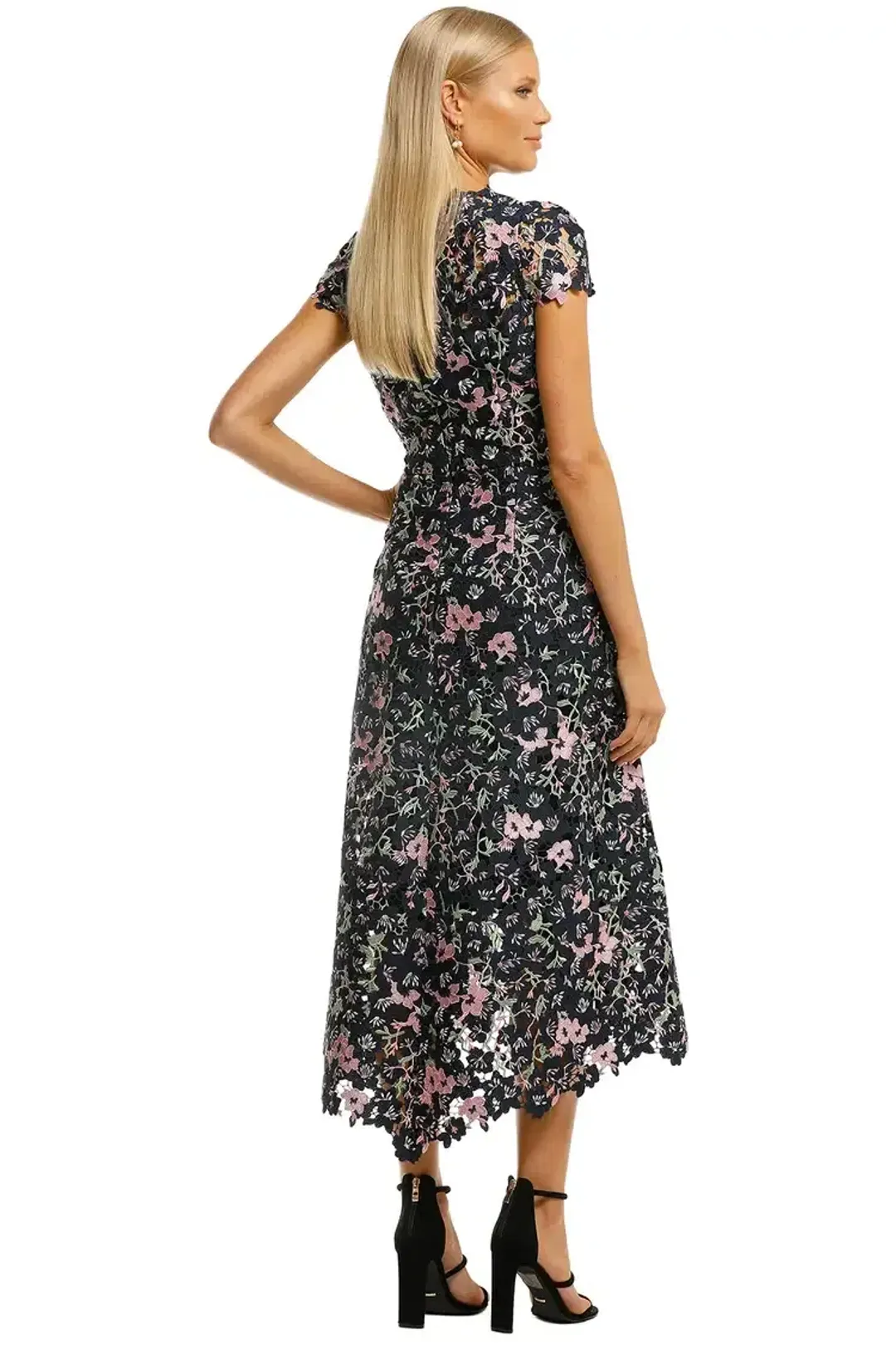 Moss and Spy Birdy Dress Floral Multi Print Size 14 for rent on The Volte - main image