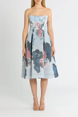 Nicholas Floral Mesh Ball Dress Print Size 8 for rent on The Volte - image 1