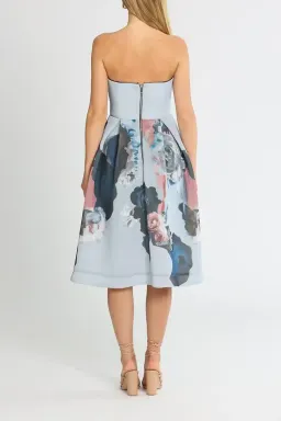 Nicholas Floral Mesh Ball Dress Print Size 8 for rent on The Volte - image 3