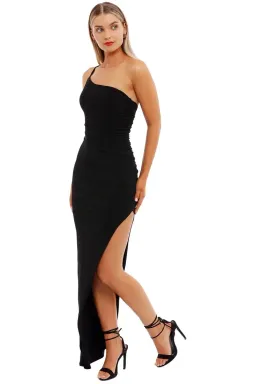 Nookie Aria One Shoulder Gown Black Size 10 for rent on The Volte - image 2