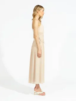 Alice McCall Lolita Midi Dress in Chai Latte Size 12 AU for rent on The Volte - image 2