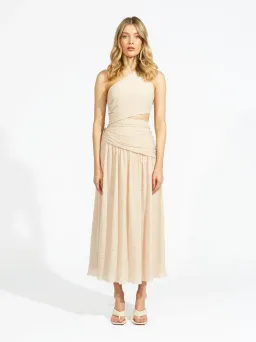 Alice McCall Lolita Midi Dress in Chai Latte Size 14 AU for rent on The Volte - image 4