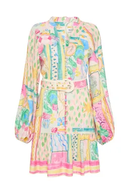 Rebecca Vallance Le Mur Rose Mini Dress Multi Floral Size 16 for rent on The Volte - image 3