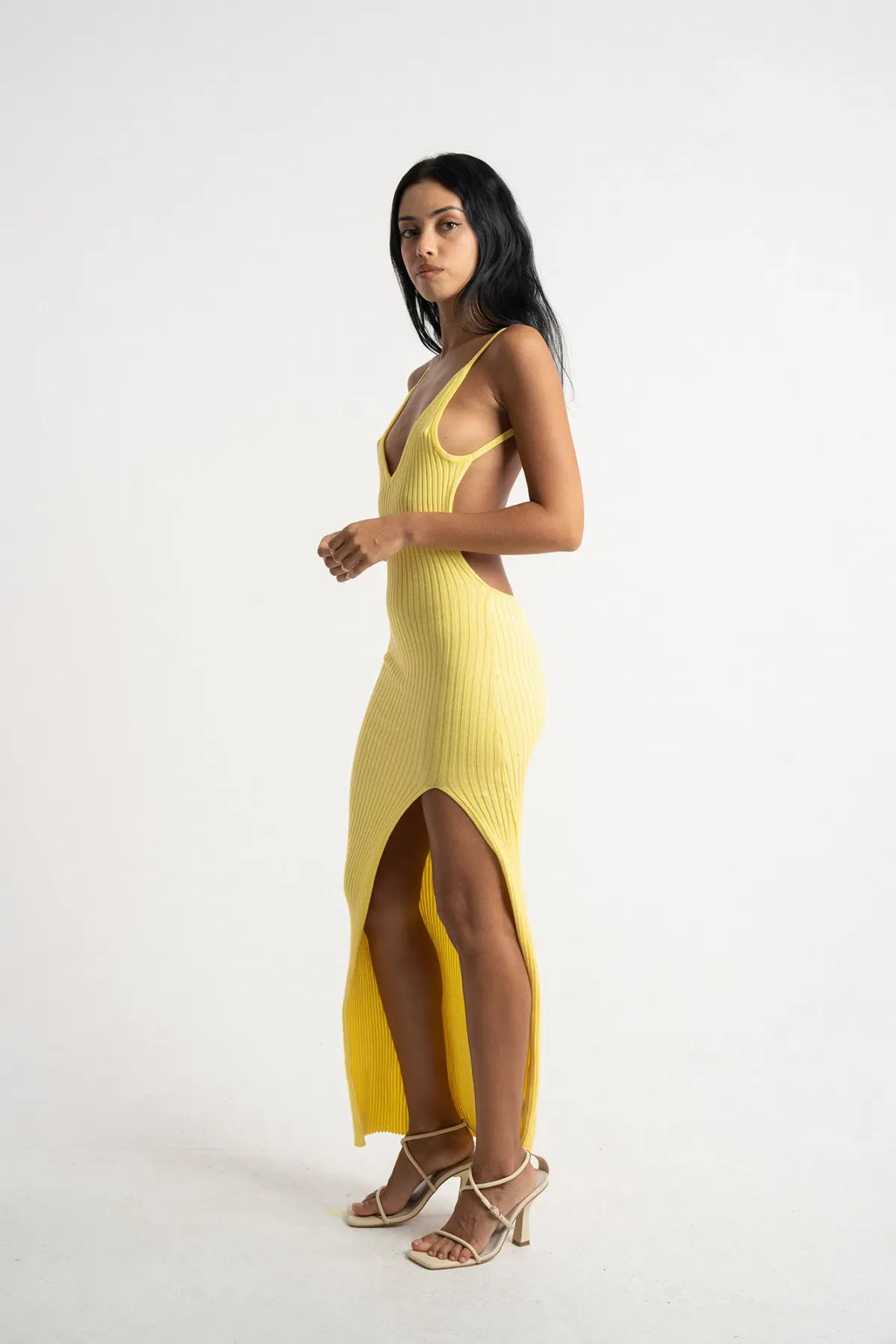 Isabelle Quinn Millie Maxi Dress Yellow Size 6 - Image 2