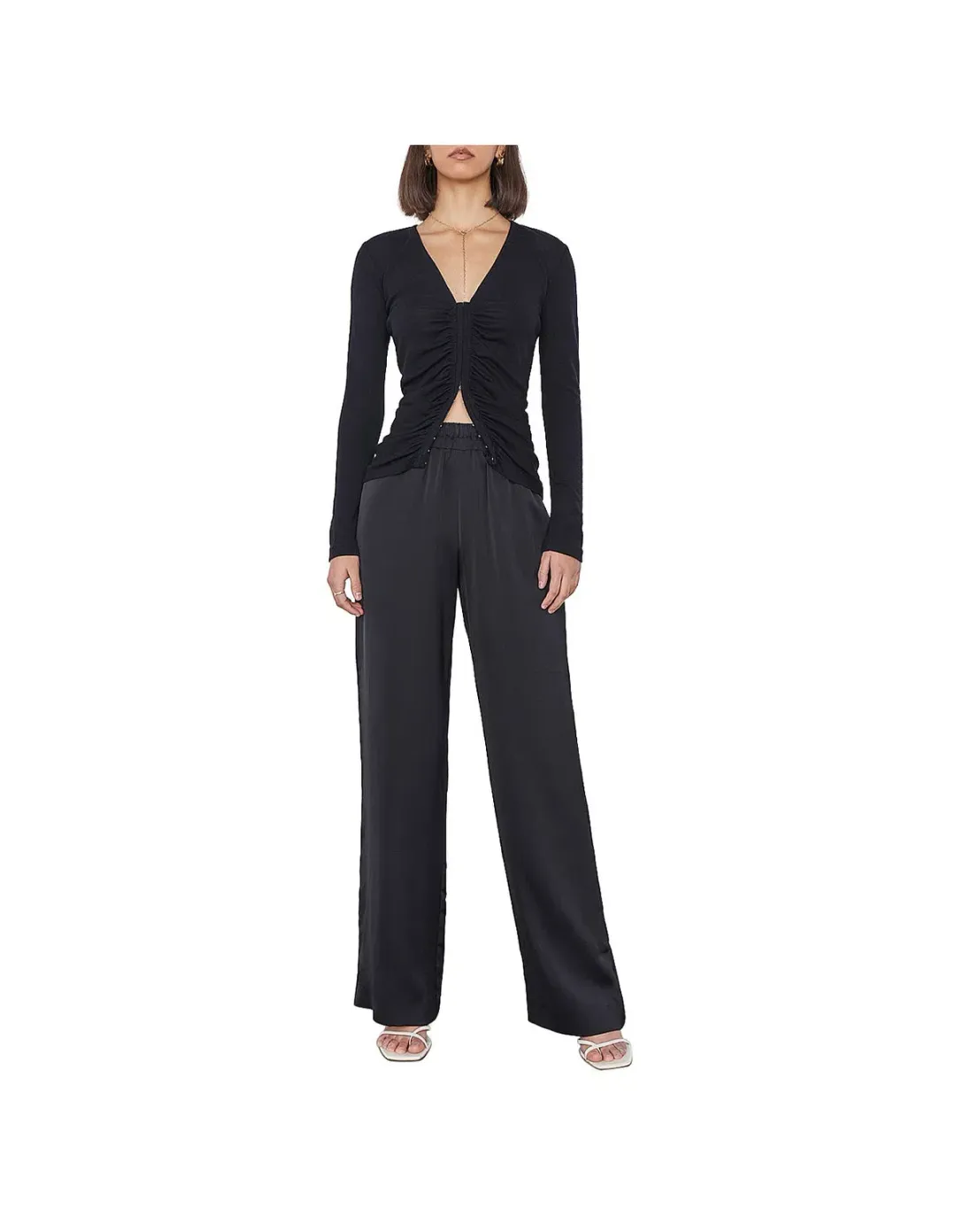 Viktoria & Woods Harper Merino Cardigan Black Size 1 / AU 8 for rent on The Volte - main image