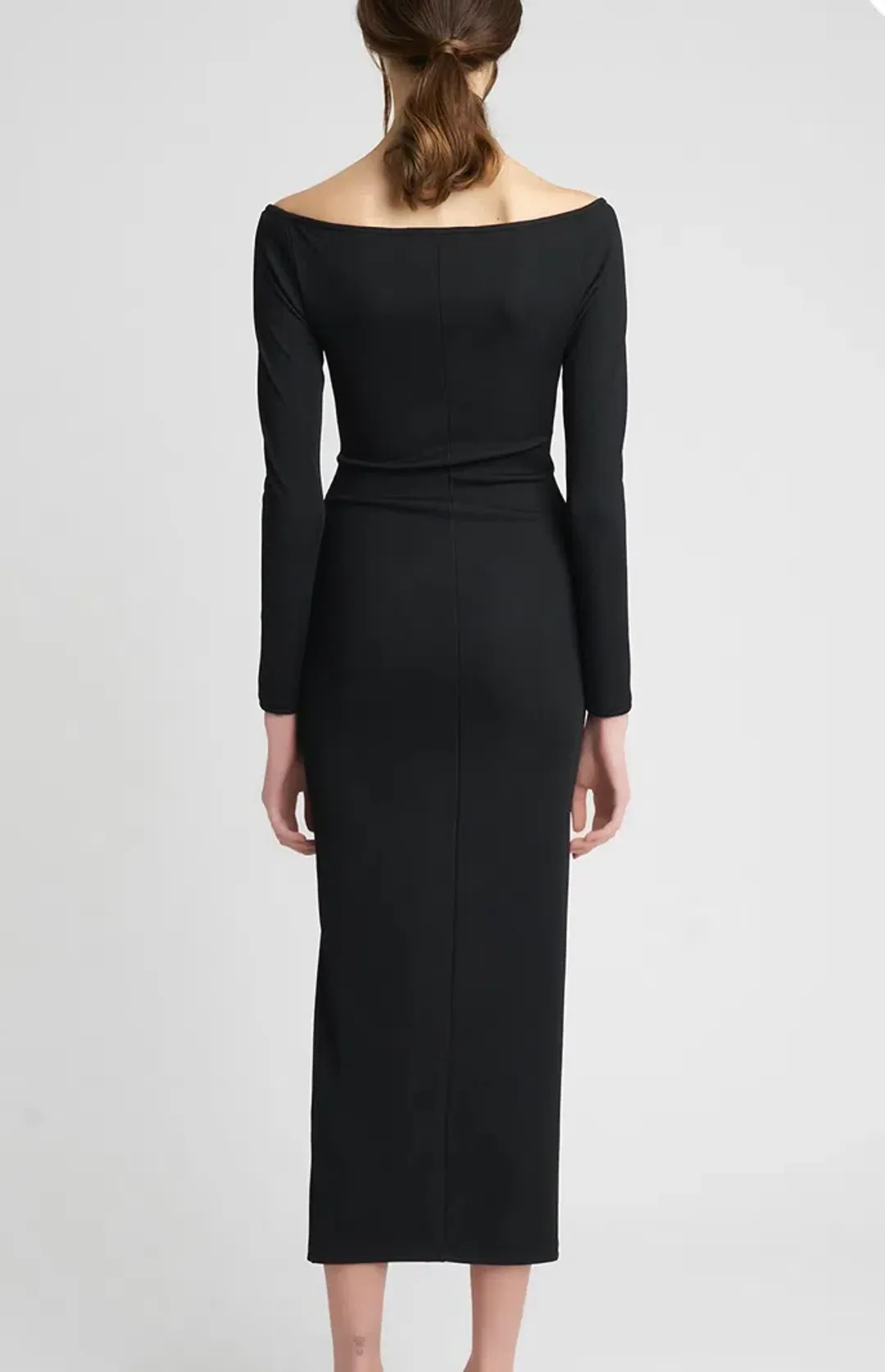 Nicola Finetti Romina Dress Black Size 10 for rent on The Volte - main image
