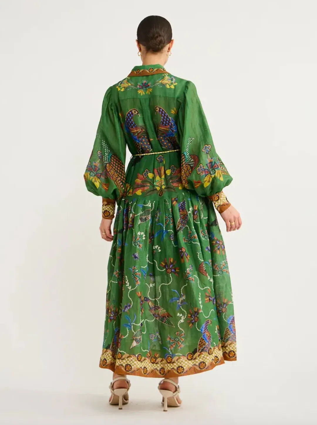 Alemais Birdie Shirtdress Green Size AU 6 for rent on The Volte - main image