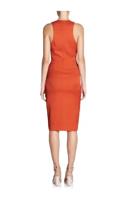 Manning Cartel Cocktail Hour V-Neck Dress Orange Size 8 for rent on The Volte - image 2