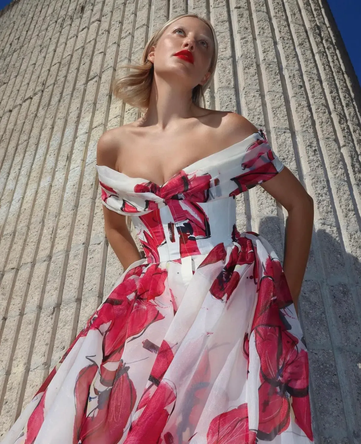 Aje Cordelia Corseted Maxi Dress Falling Floral Size 10 - Image 4