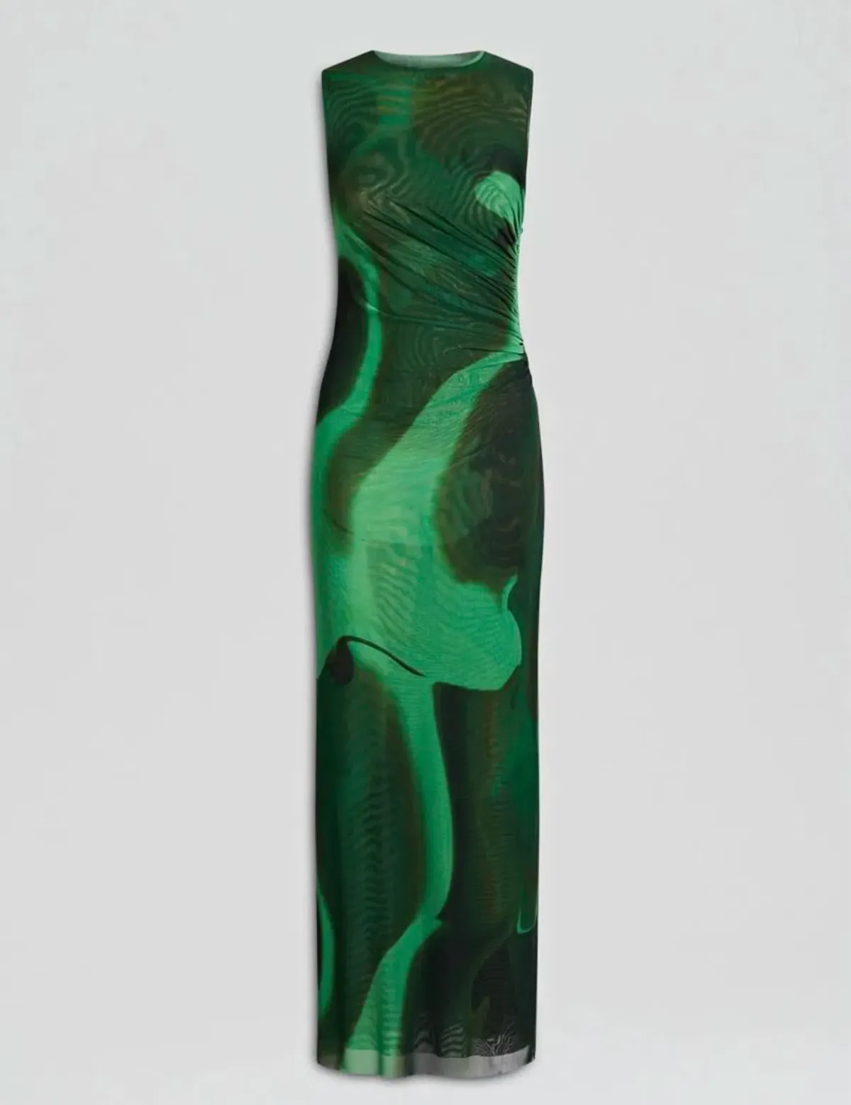 Scanlan Theodore Italian Watercolour Print Maxi Dress Safari Size Au 6 - Image 3