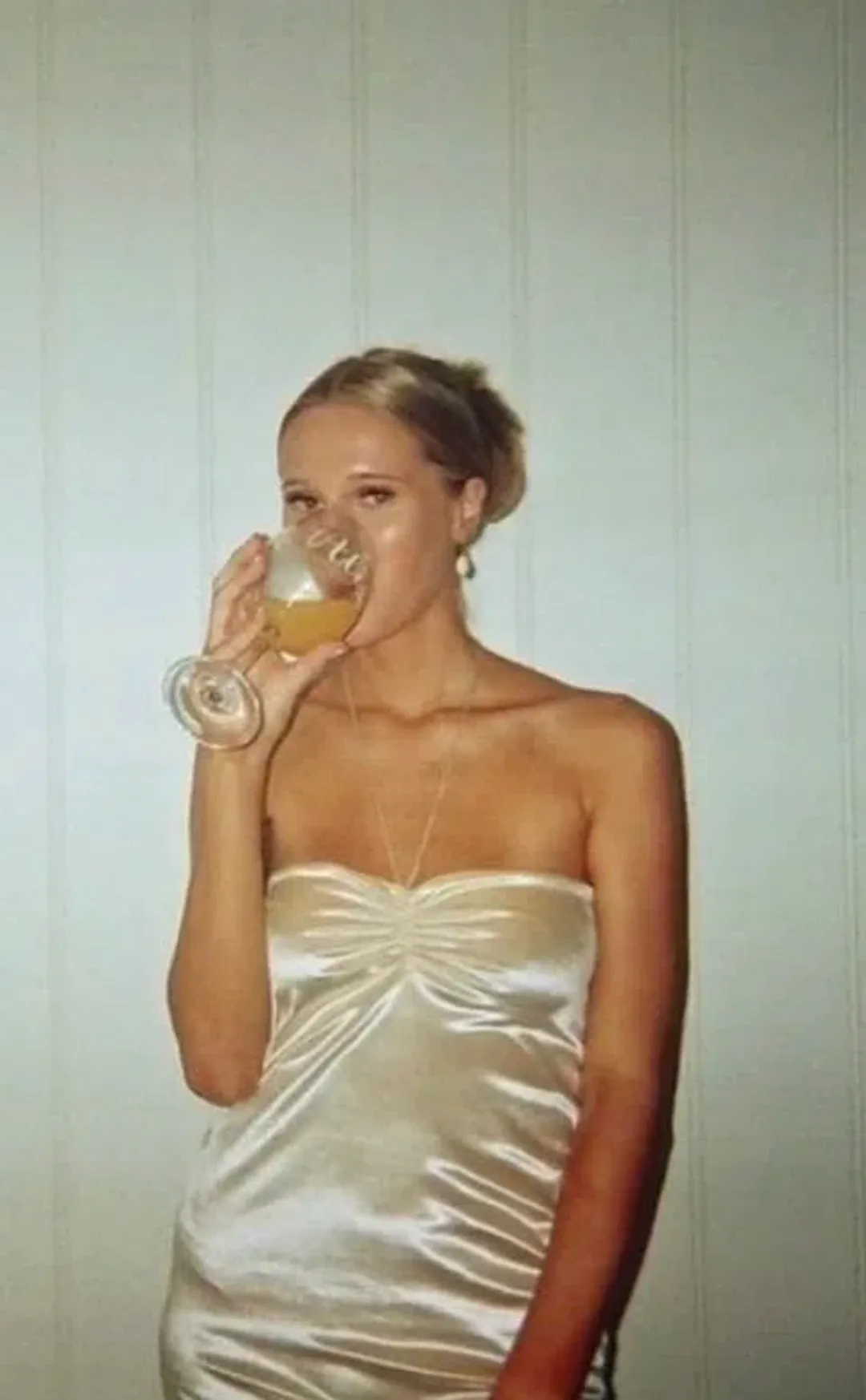 Hntr the Label Lulu Gown in Champagne Size XS/S for rent on The Volte - main image