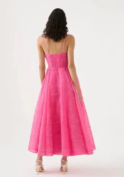 Aje Evangeline Cornelli Maxi Dress Protea Pink Size 10 for rent on The Volte - image 3