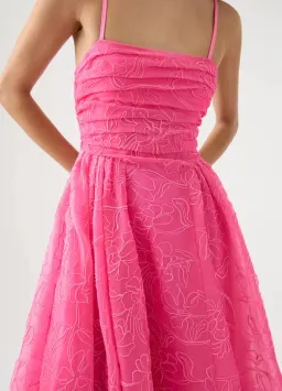 Aje Evangeline Cornelli Maxi Dress Protea Pink Size 10 for rent on The Volte - image 4
