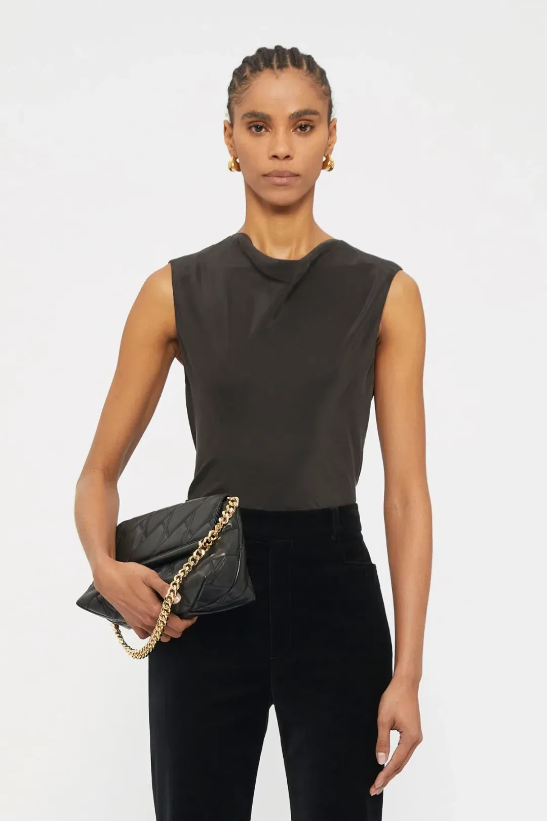 Ginger & Smart Beloved Cowl Neck Top Black Size 10 for rent on The Volte - main image
