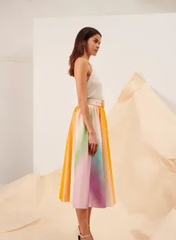 Kate Ford Corinth Maxi Skirt Multicoloured Size 4 / AU 14 for rent on The Volte - image 3