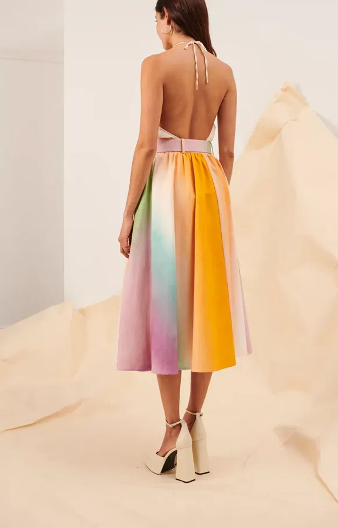 Kate Ford Corinth Maxi Skirt Multicoloured Size 4 / AU 14 for rent on The Volte - main image