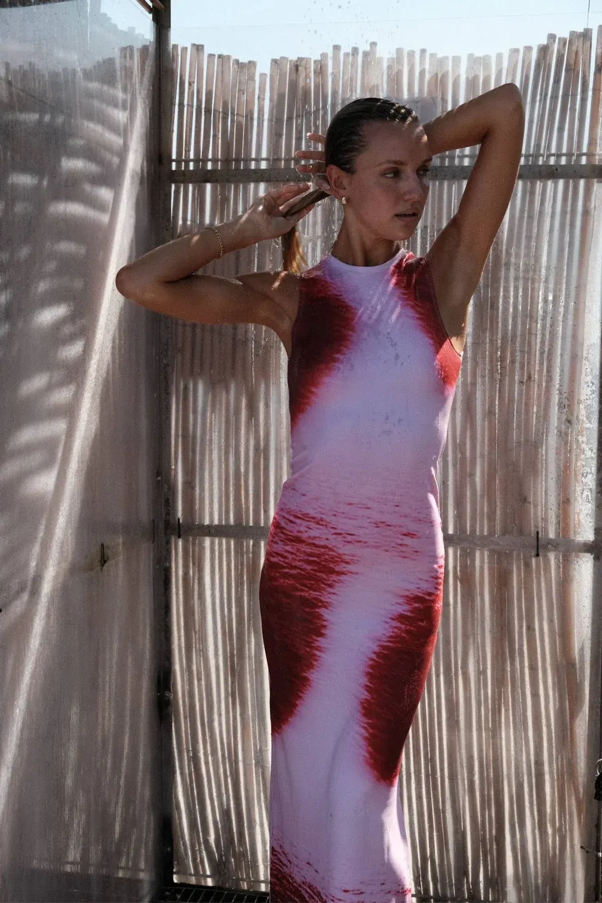 With Harper Lu Racer Dress Pink Multi Size S/Au 8 - Image 2