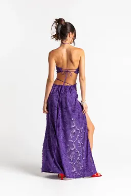 Arcina Ori Issi Set Top & Skirt Purple Size 8 for rent on The Volte - image 2