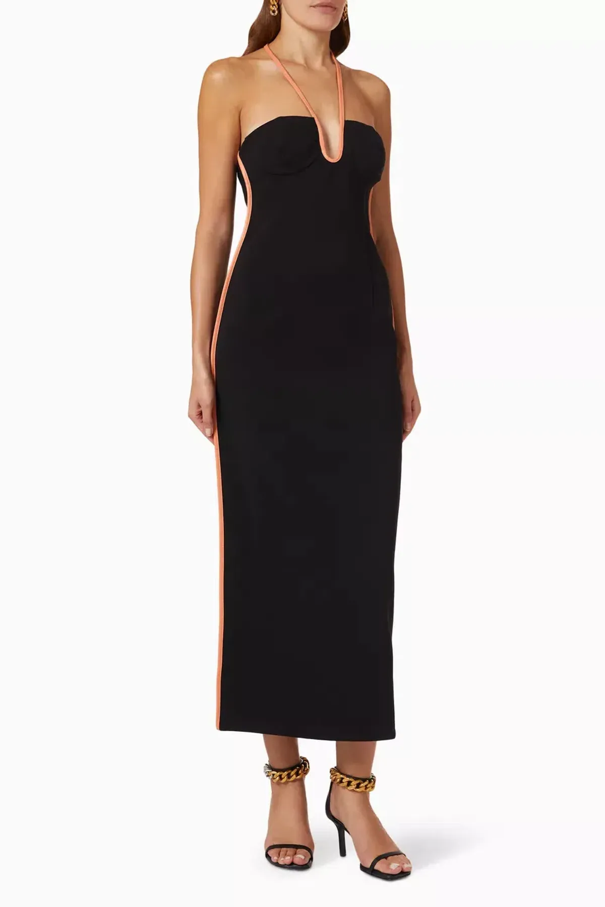 Paris Georgia Nassia Midi Dress Black Size 6 - Image 1