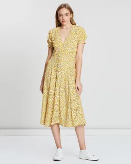 Faithfull the Brand Ari Midi Dress Floral Size 12 for rent on The Volte - image 1