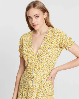Faithfull the Brand Ari Midi Dress Floral Size 12 for rent on The Volte - image 2