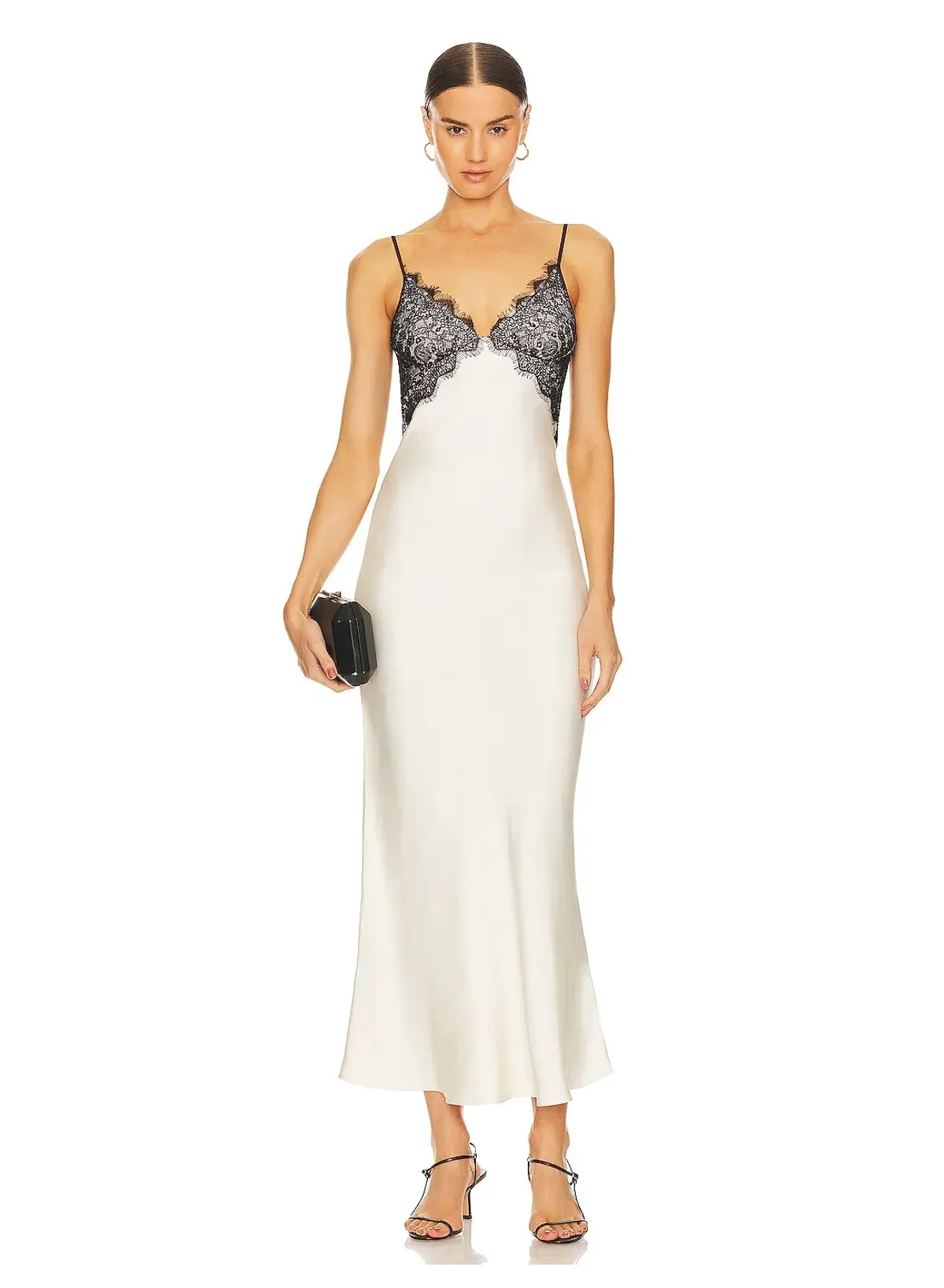 Bec & Bridge Emery Lace Maxi Dress in Ivory Black Size 6 - Image 1