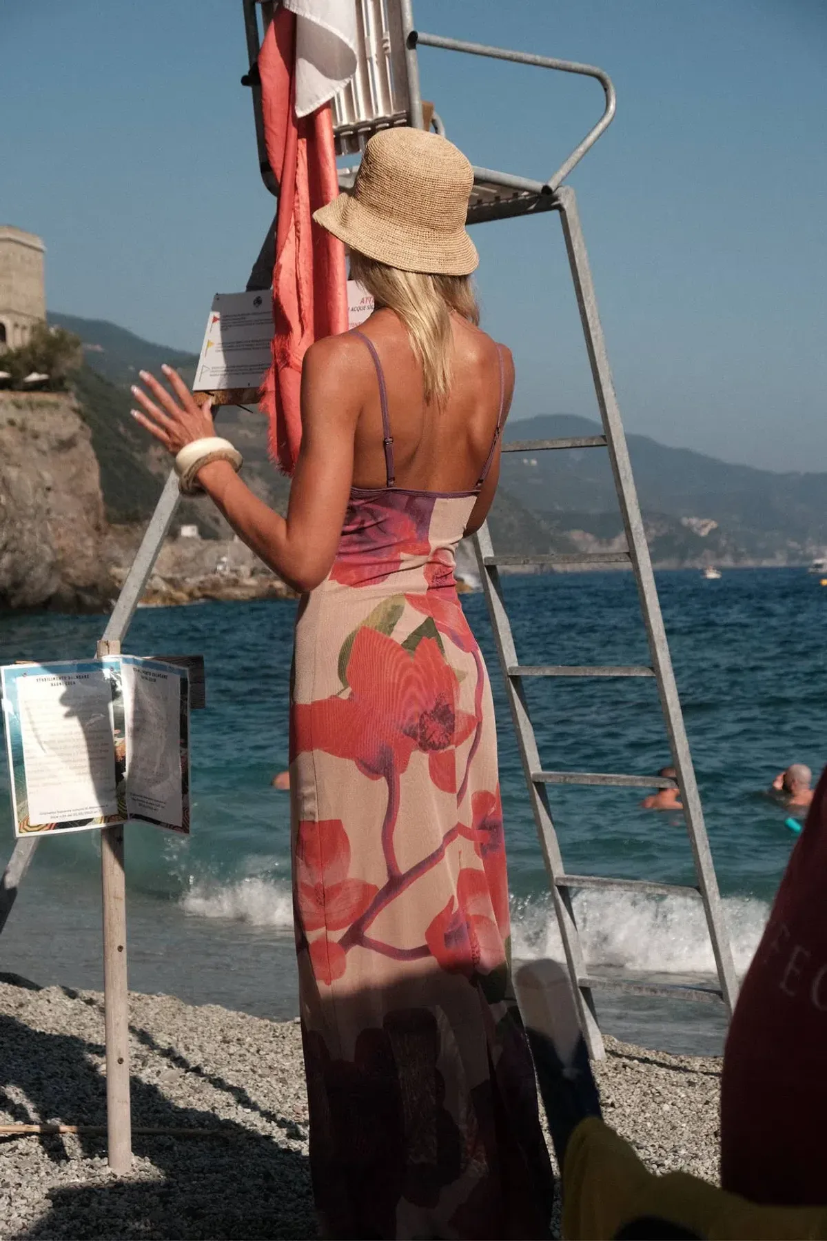 With Harper Lu Slip Dress Mesh Fuchsia Bloom Size XS/AU 6 - Image 3